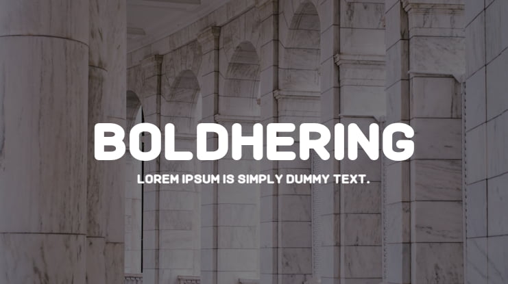 Boldhering Font