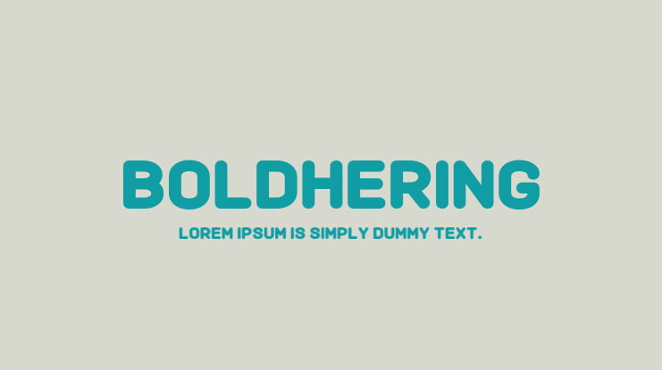 Boldhering Font