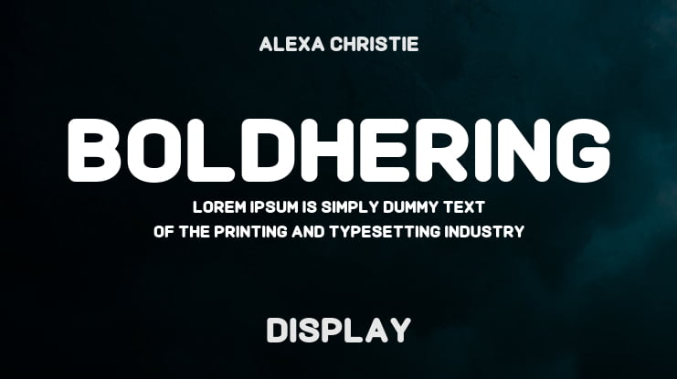 Boldhering Font