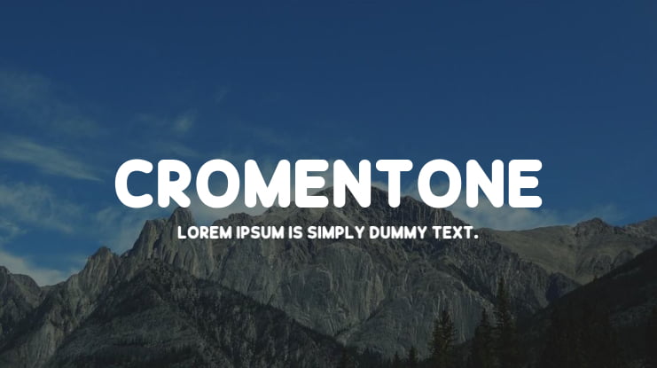 Cromentone Font