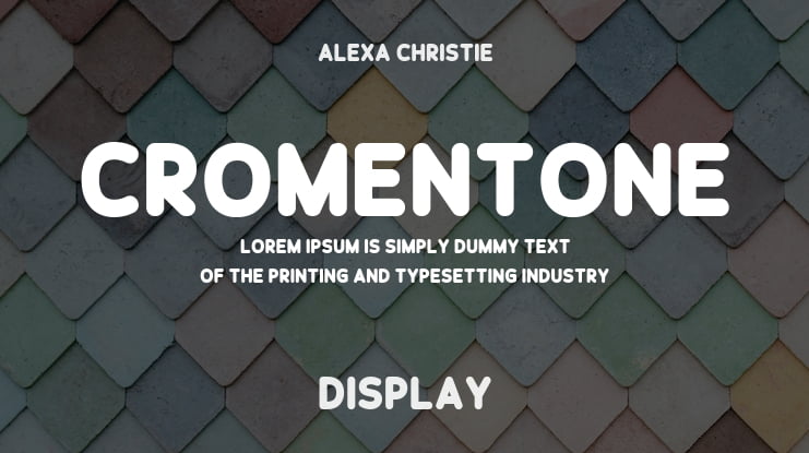 Cromentone Font