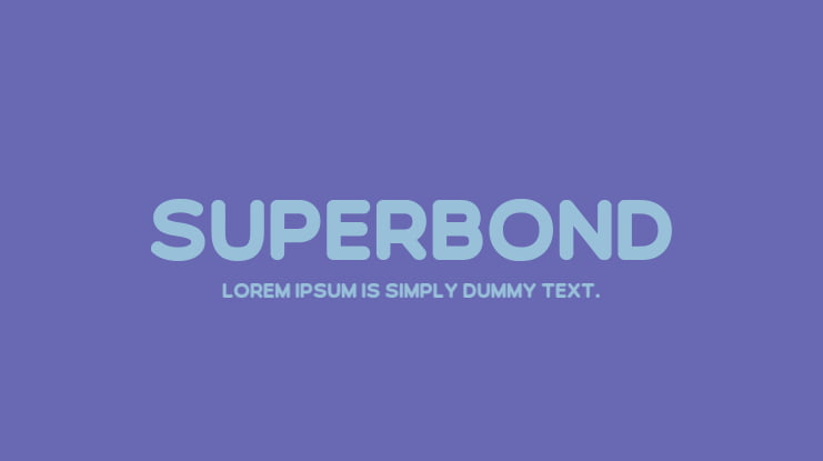 Superbond Font