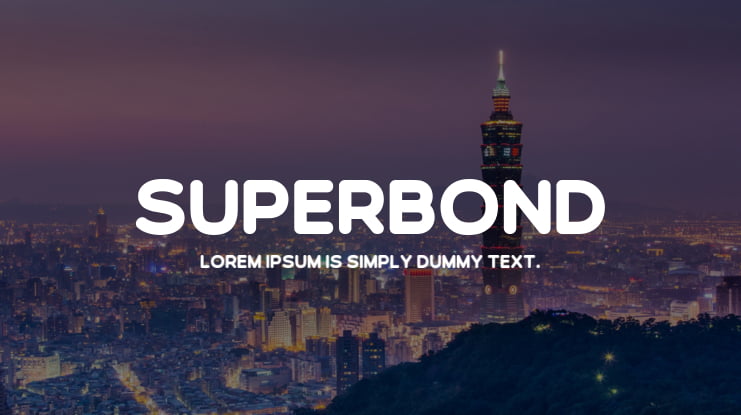 Superbond Font