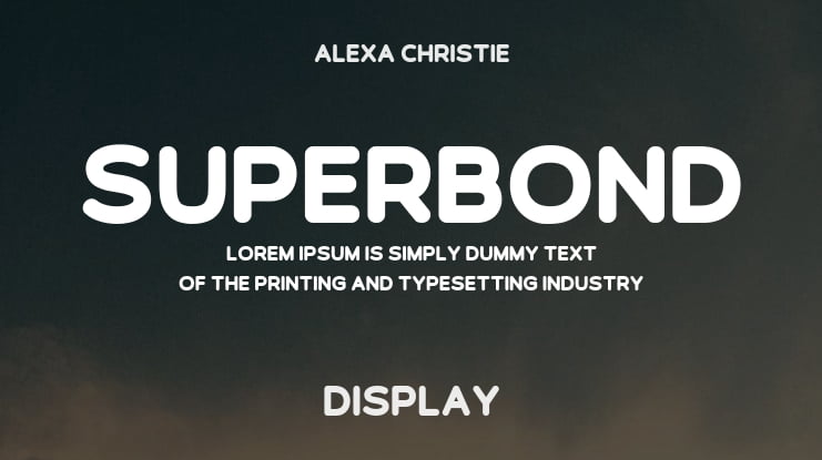 Superbond Font