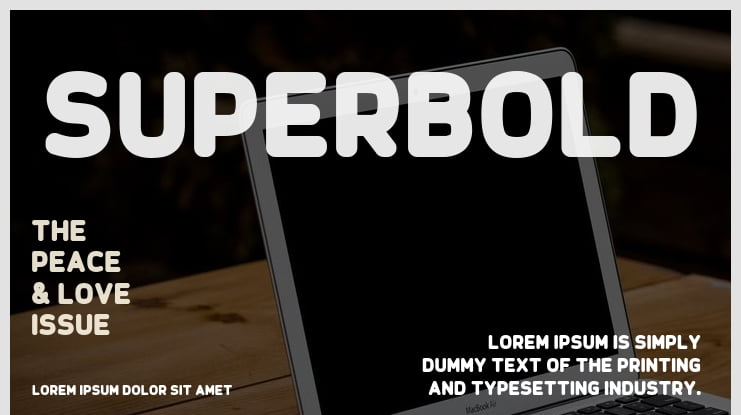 Superbold Font