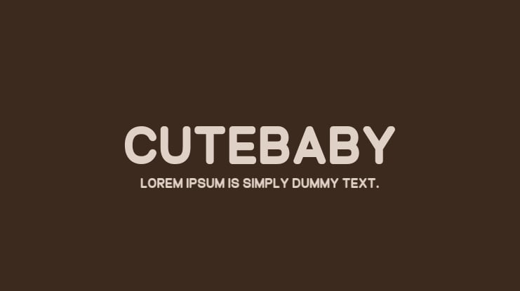 Cutebaby Font