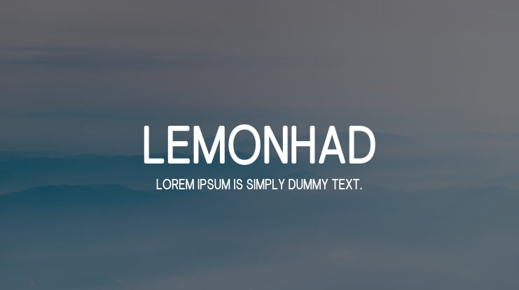 Lemonhad Font