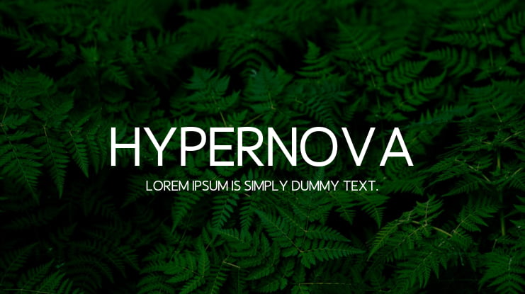 Hypernova Font