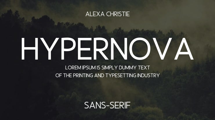 Hypernova Font