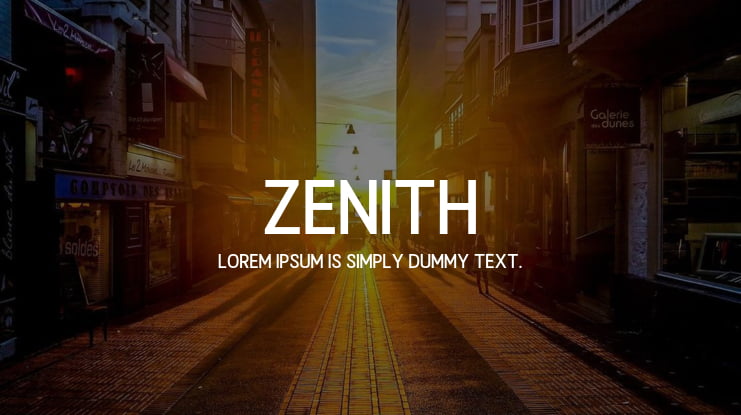 Zenith Font