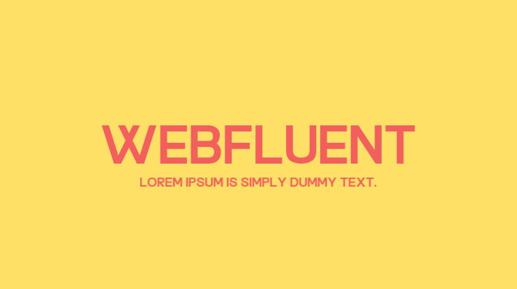 Webfluent Font