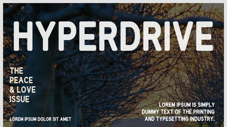 Hyperdrive Font