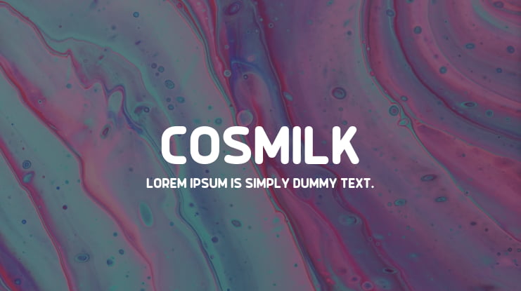 Cosmilk Font