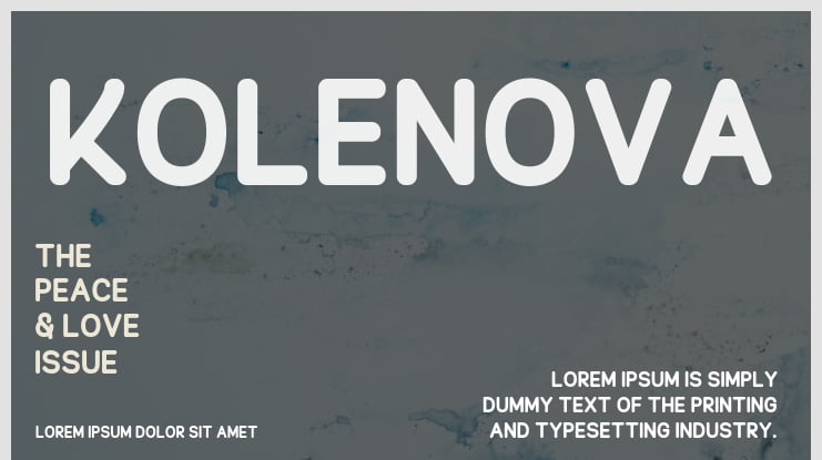 Kolenova Font