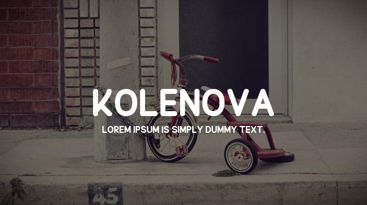 Kolenova Font