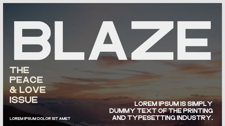 Blaze Font