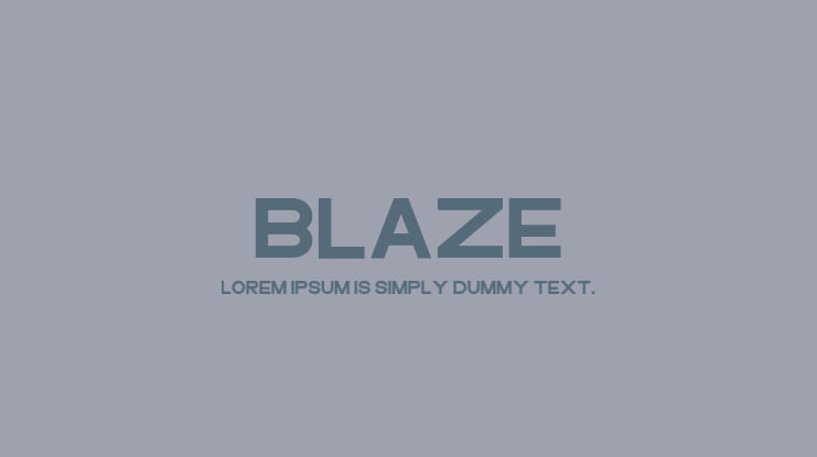 Blaze Font