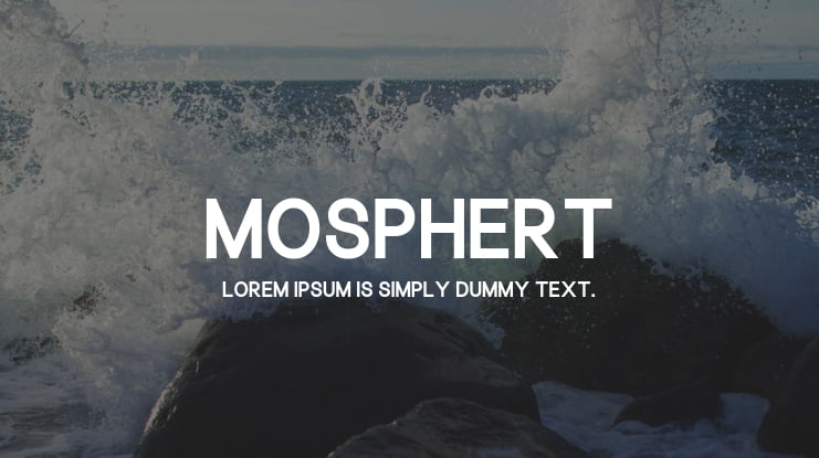 Mosphert Font