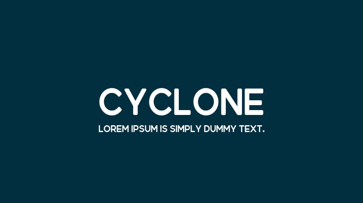 Cyclone Font