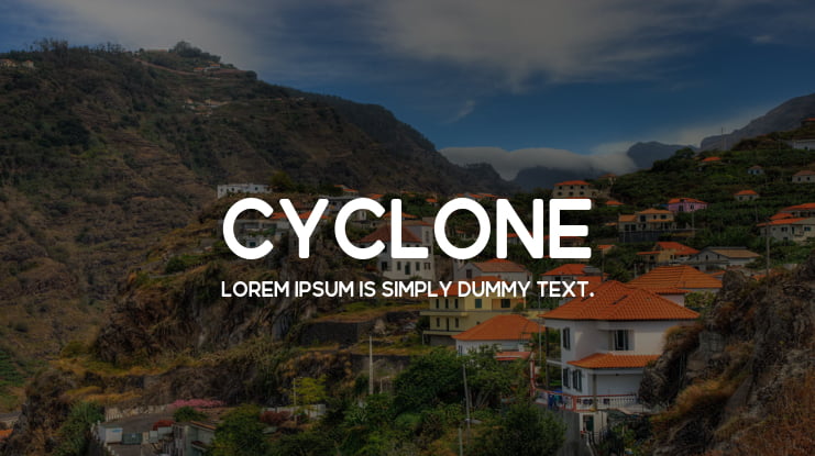 Cyclone Font