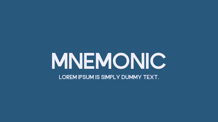 Mnemonic Font