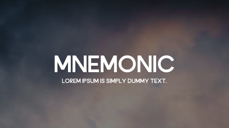 Mnemonic Font