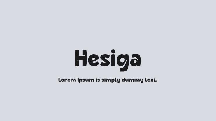 Hesiga Font