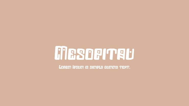 Mesopitav Font