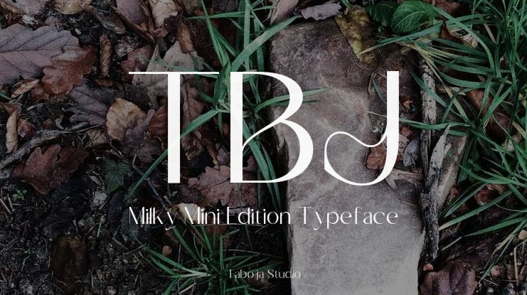 TBJ Milky Mini Edition Font Family