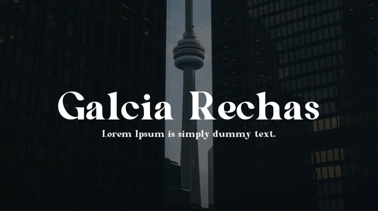 Galcia Rechas Font