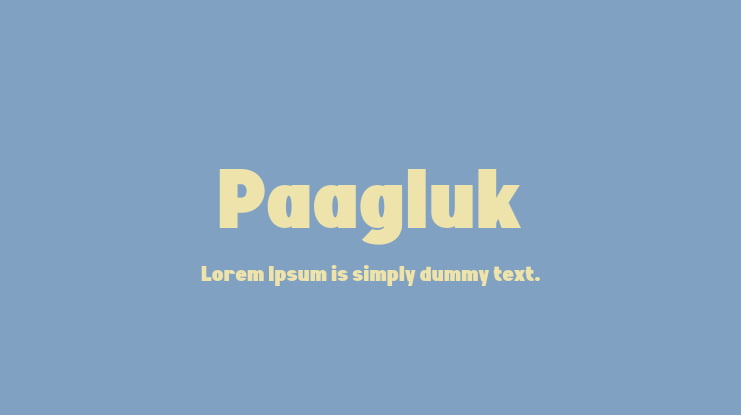 Paagluk Font