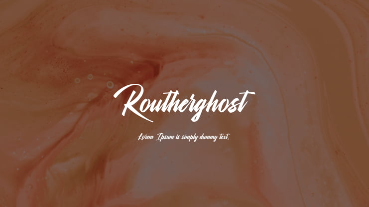 Routherghost Font