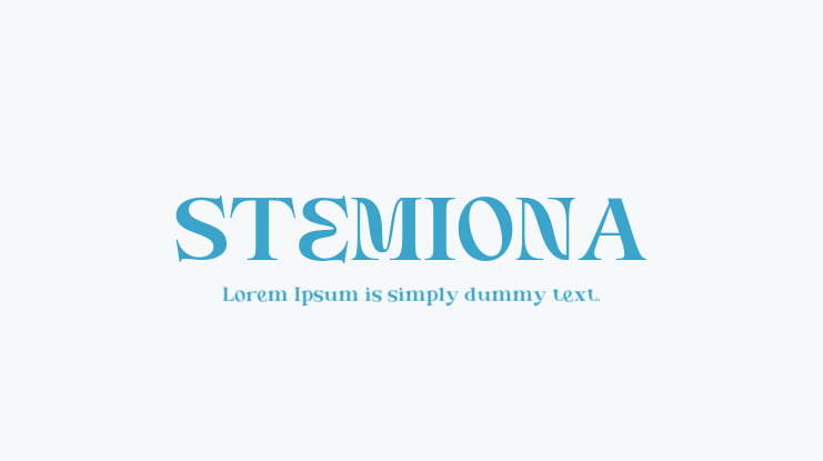 STEMIONA Font