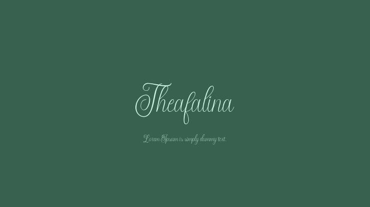 Theafalina Font