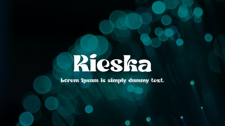 Rieska Font