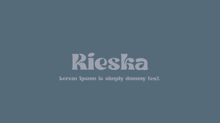 Rieska Font