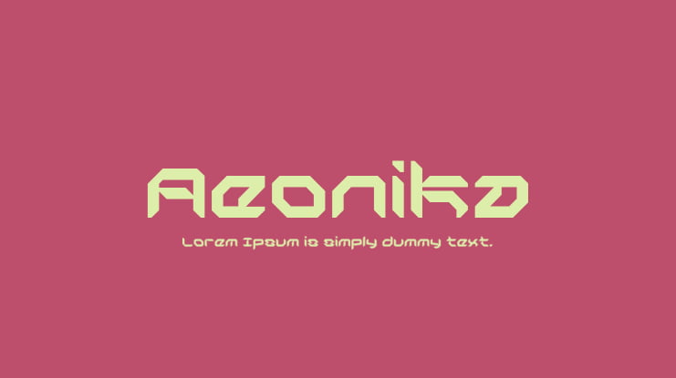 Aeonika Font