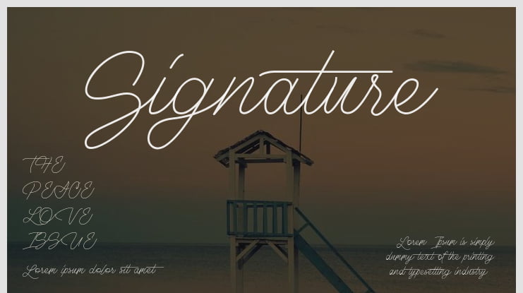 Signature 1 Font