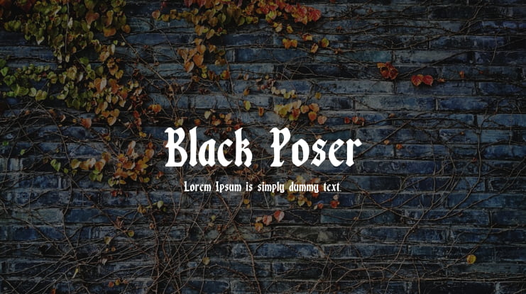 Black Poser Font