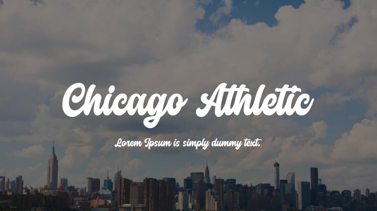 Chicago Athletic Font Family