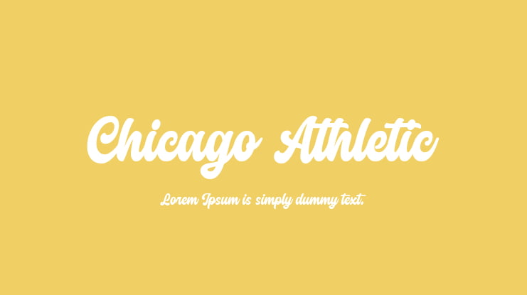 Chicago Athletic Font Family