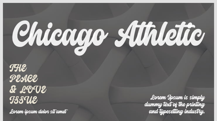 Chicago Athletic Font Family