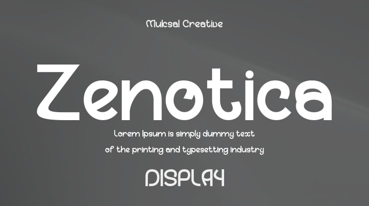 Zenotica Font