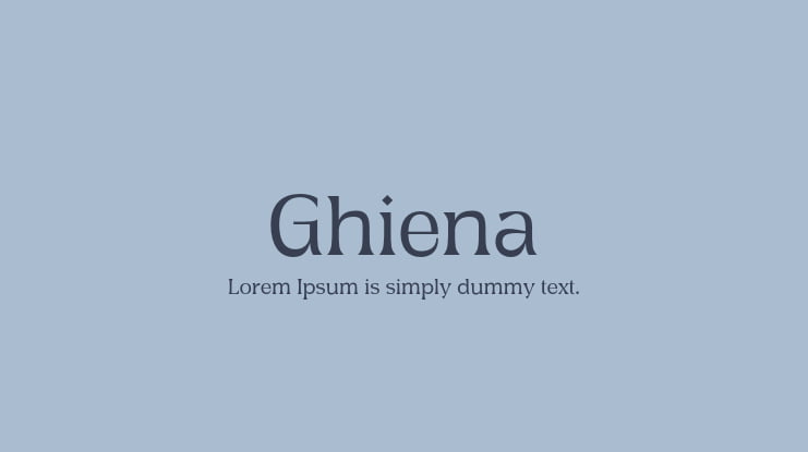 Ghiena Font