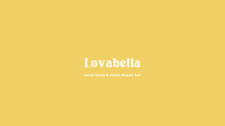 Lovabella Font