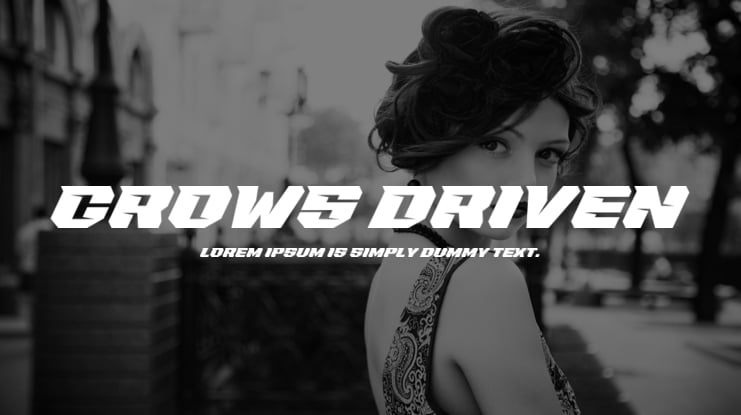 Crows Driven Font