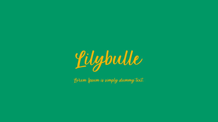 Lilybulle Font