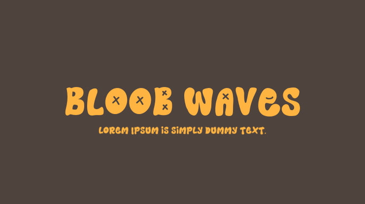 Bloob Waves Font Family