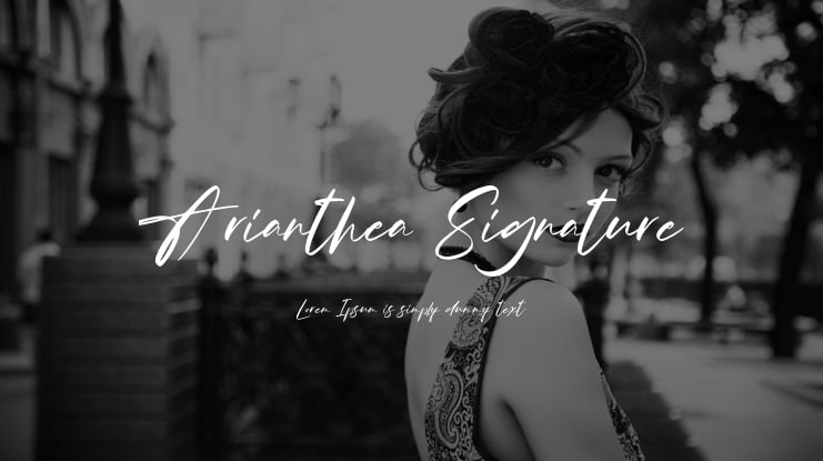 Arianthea Signature Font