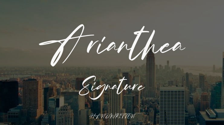 Arianthea Signature Font